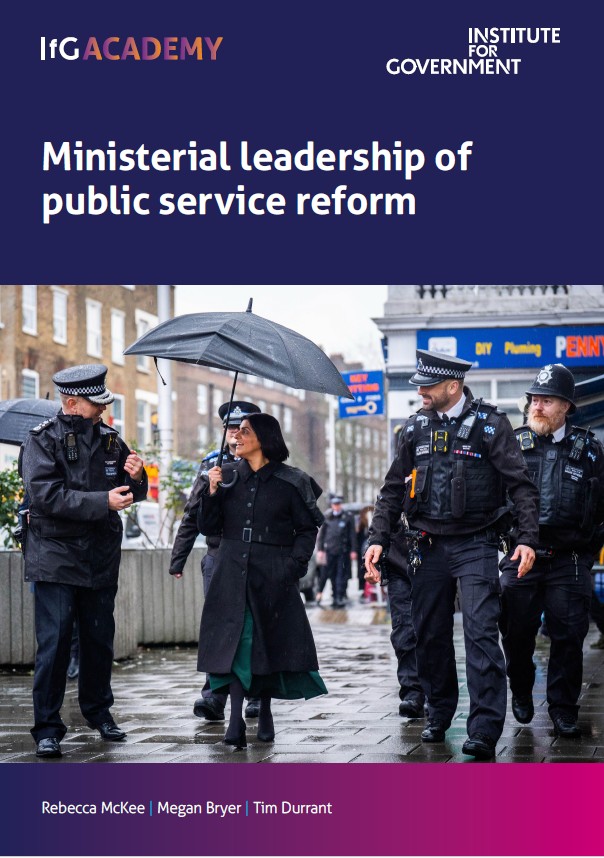 Ministerial leadership ofpublic service reform