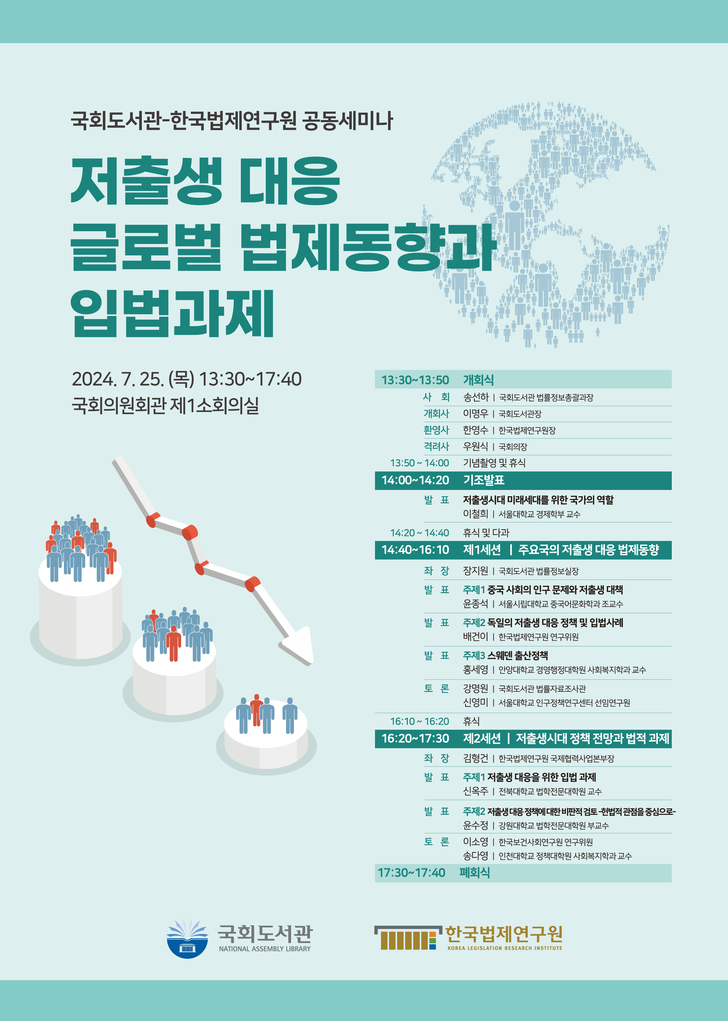 [국회도서관-한국법제연구원 공동세미나] 저출생 대응 글로벌 법제동향과 입법과제